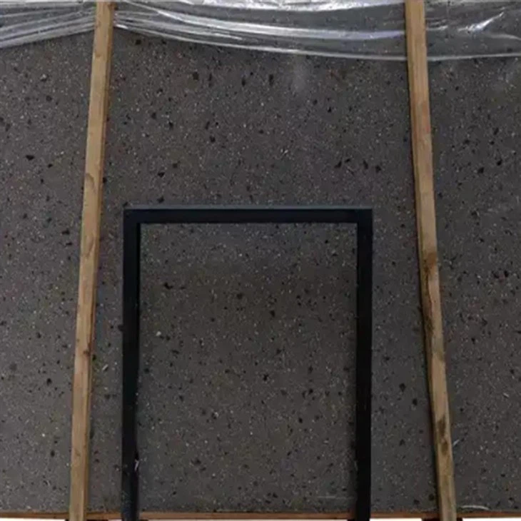 Black Terrazzo Slab Tiles For Bathroom
